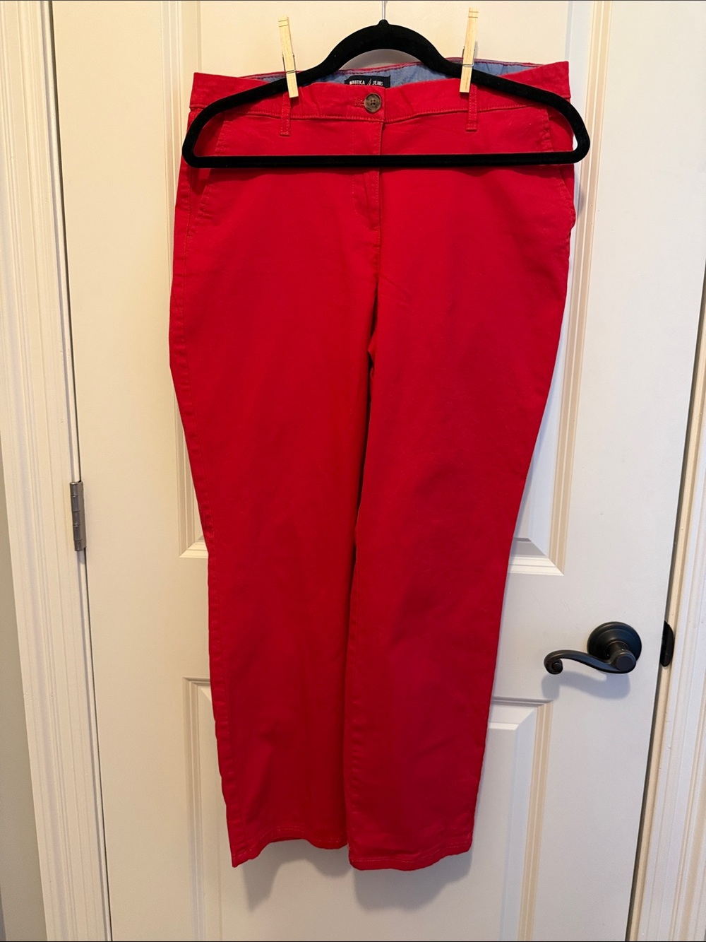 Nautica Red Cropped Ankle Pants